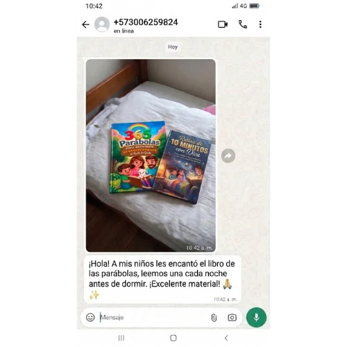Testimonio de WhatsApp: los niños encantados con el libro y la rutina de 10 minutos